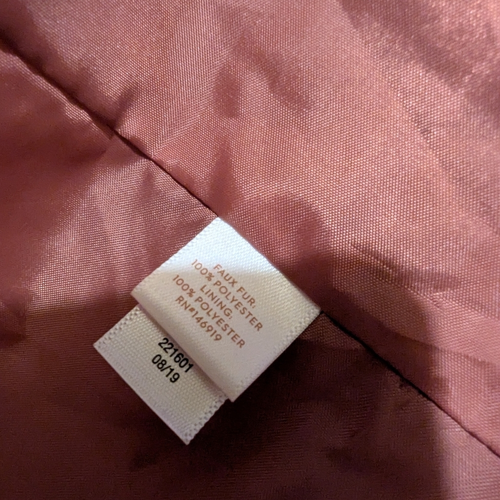 LC Lauren Conrad Pink Teddy Jacket coat xxl - Picture 4 of 10